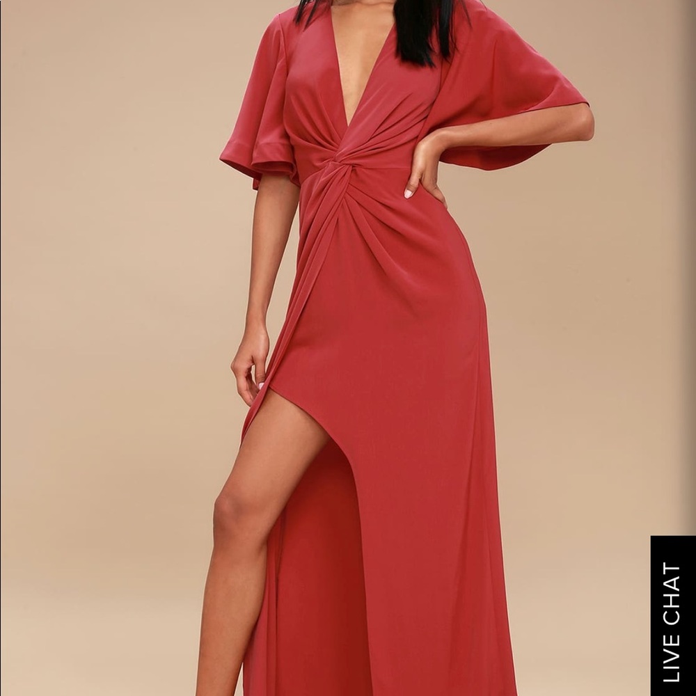 BRAND NEW!! Red Knotted Maxi Dress by Keepsake